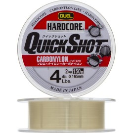 Леска YO-ZURI DUEL HARDCORE QUICK SHOT CARBONYLON 150м 4lb 0.165мм 2кг Леска YO-ZURI DUEL HARDCORE QUICK SHOT CARBONYLON 150м 4lb 0.165мм 2кг