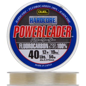 Леска YO-ZURI DUEL HARDCORE POWERLEADER FC FLUOROCARBON100% 50m 40Lbs/19Kg (0.570mm) Леска YO-ZURI DUEL HARDCORE POWERLEADER FC FLUOROCARBON100% 50m 40Lbs/19Kg (0.570mm)