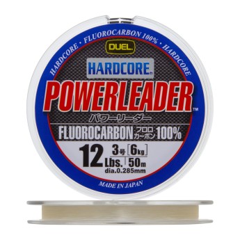 Леска YO-ZURI DUEL HARDCORE POWERLEADER FC 50м 12lb 0.285мм 6кг