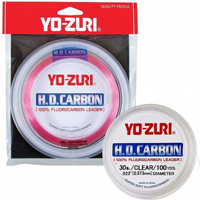 Флюорокарбон YO-ZURI H.D,CARBON FLUOROCARBON LEADER 100% 27м Сlear (1,087мм) R897-CL