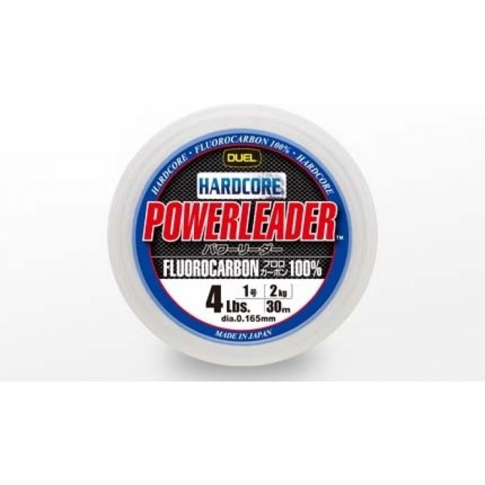 Леска YO-ZURI DUEL HARDCORE POWERLEADER FC FLUOROCARBON100% 50m 100Lbs/46Kg (0.910mm) H3347