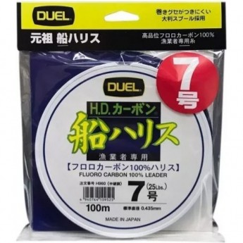 Леска YO-ZURI DUEL H.D.CARBON FUNE LEADER FLUORO100%/100m #16 25kg (0.66mm)