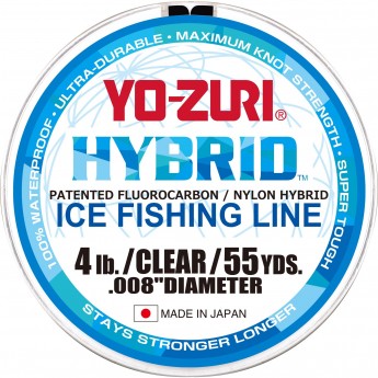 Леска YO-ZURI HYBRID ICE 55YD 2Lbs (0.152mm)