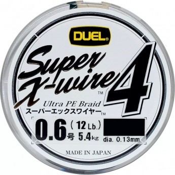 Плетеный шнур YO-ZURI DUEL PE SUPER X-WIRE 4 150m #0.6 5COLOR-YELLOW MARKING 5.4Kg (0.13mm)