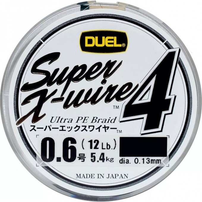 Плетеный шнур YO-ZURI DUEL PE SUPER X-WIRE 4 150m #0.6 5COLOR-YELLOW MARKING 5.4Kg (0.13mm) H3585N-5CR