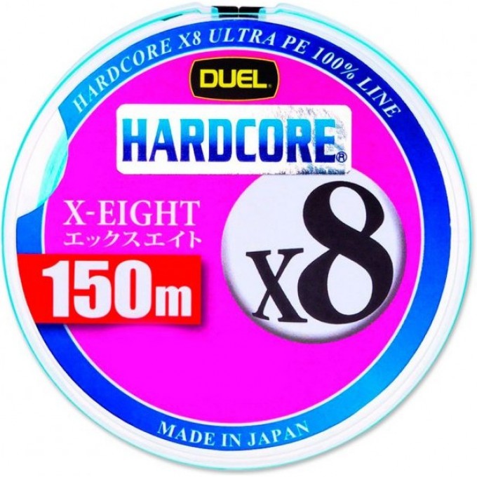 Шнур YO-ZURI PE HARDCORE X8 DUEL 0.6/0.132мм 5.8кг 150м WHITE H3294-W