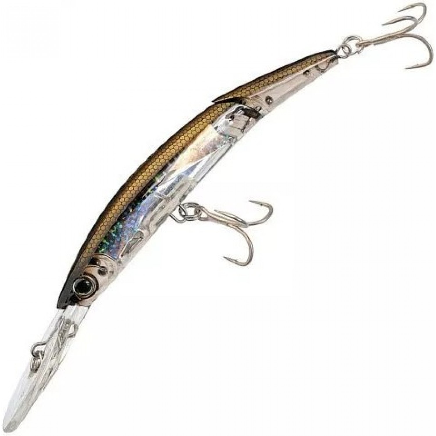 Leurre Yo-Zuri Crystal Minnow Deep Diver - Flottant, Plonge Jusqu'à 6m - Pour Pêche En Mer Et Eau Douce